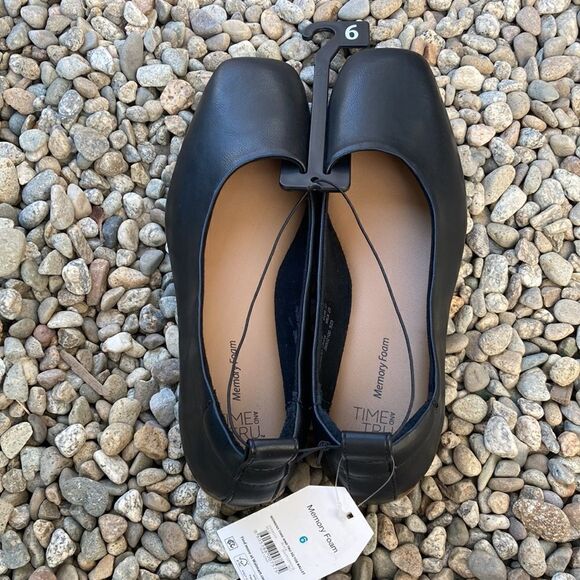 Women’s Square Toe Ballet Dress Flats Shoes Size 6 - Picture 2 of 9